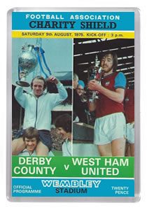 1975 Charity Shield - Derby County vs West Ham