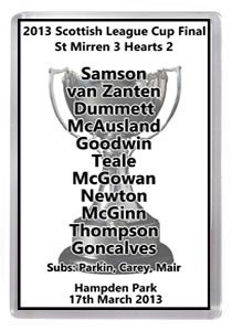 2013 Scottish League Cup Winners
