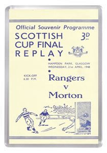 1948 Scottish Cup Final Replay - Rangers vs Morton