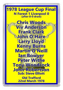 1978 League Cup Winners