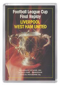1981 League Cup Final Replay - Liverpool vs West Ham