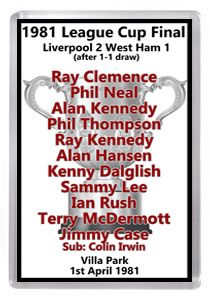1981 League Cup Winners