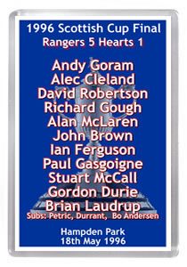 1996 Scottish Cup Final Winners