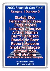2003 Scottish Cup Final Winners