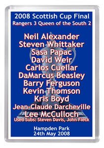 2008 Scottish Cup Final Winners