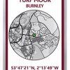 Burnley 003 - Turf Moor Road Map