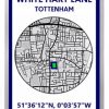 Tottenham / Spurs 046 - White Hart Lane Stadium Road Map