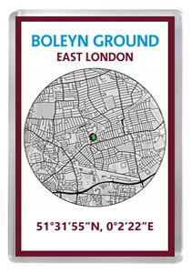 W Ham 019 - Boleyn Ground Stadium Road Map