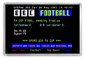 Ceefax - 1961 FA Cup Final