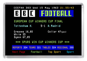 Ceefax - 1963 ECWC Final