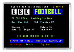 Ceefax - 1964 FA Cup Final