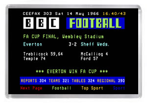 Ceefax - 1966 FA Cup Final