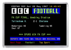 Ceefax - 1967 FA Cup Final