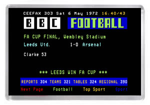 Ceefax - 1972 FA Cup Final
