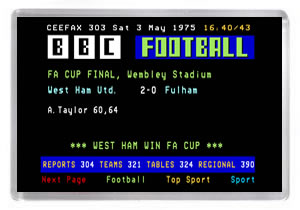 Ceefax - 1975 FA Cup Final