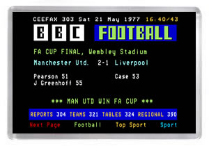 Ceefax - 1977 FA Cup Final