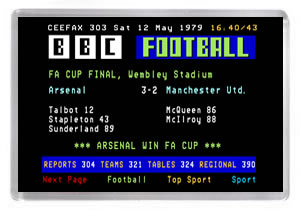 Ceefax - 1979 FA Cup Final