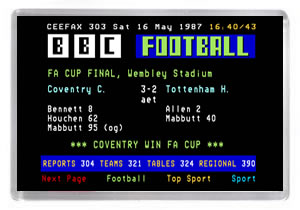 Ceefax - 1987 FA Cup Final