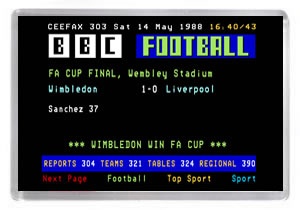 Ceefax - 1988 FA Cup Final
