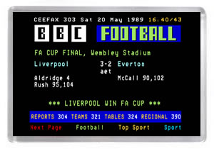 Ceefax - 1989 FA Cup Final