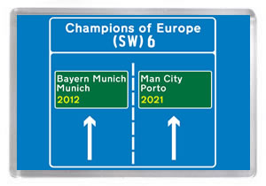 Chelsea 053 - Munich 12 / Porto 21
