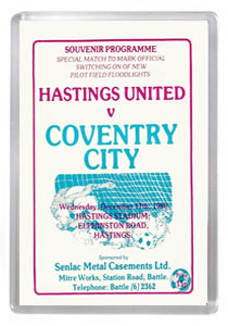 1980/81 Hastings United vs Coventry City Floodlights Opening