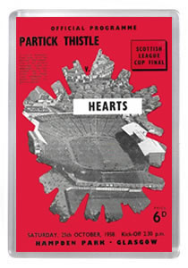 1958 Scottish League Cup Final - Hearts vs Partick Thistle