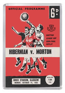 1963 Scottish League Cup Semi Final Replay - Morton vs Hibs