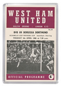 1966 ECWC Semi Final Programme