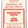1970 FA Cup Semi Final Second Replay - Leeds Utd vs Man Utd
