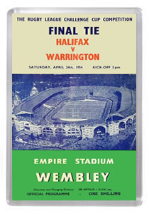 1954 Rugby League Challenge Cup Final Programme