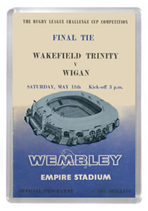 1963 Rugby League Challenge Cup Final Programme