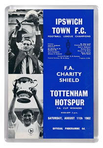 1962 FA Charity Shield - Ipswich T vs Tottenham / Spurs