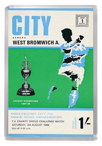 1968 FA Charity Shield - Man City vs WBA